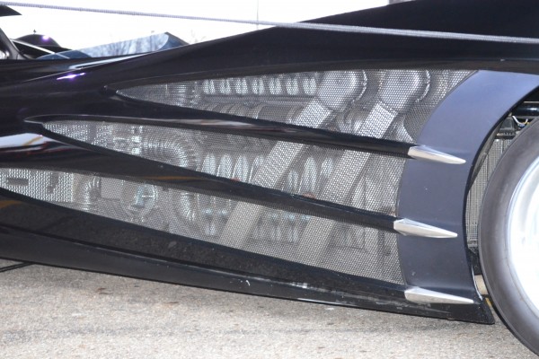 close up of vent from batman forever batmobile
