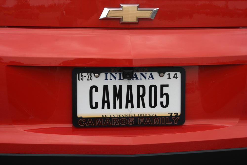 camaro license plate