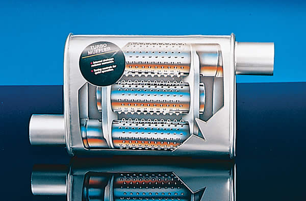 turbo muffler cutaway view