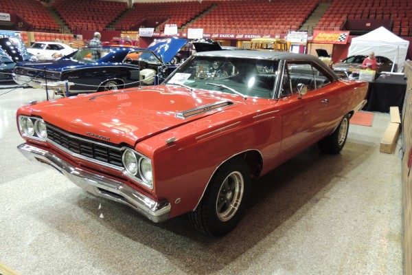 red 1968 plymouth roadrunner 440