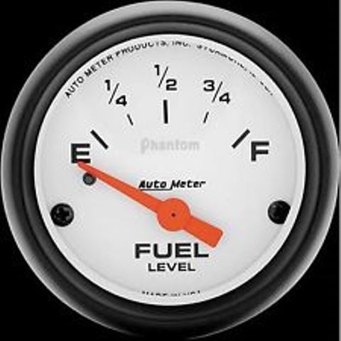 fuel gauge with needle on empty