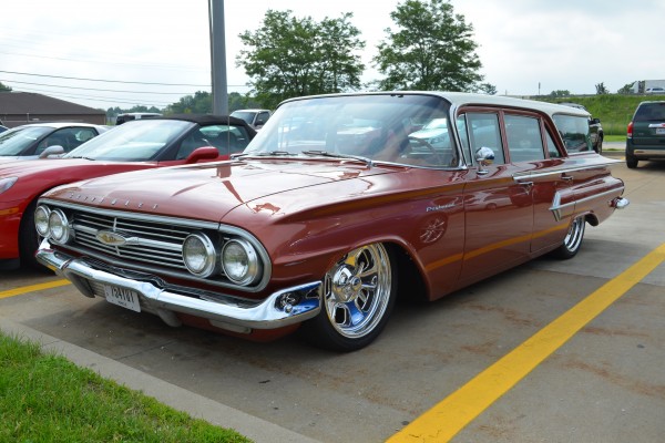 lowered 1960 chevy parkwood station wagon