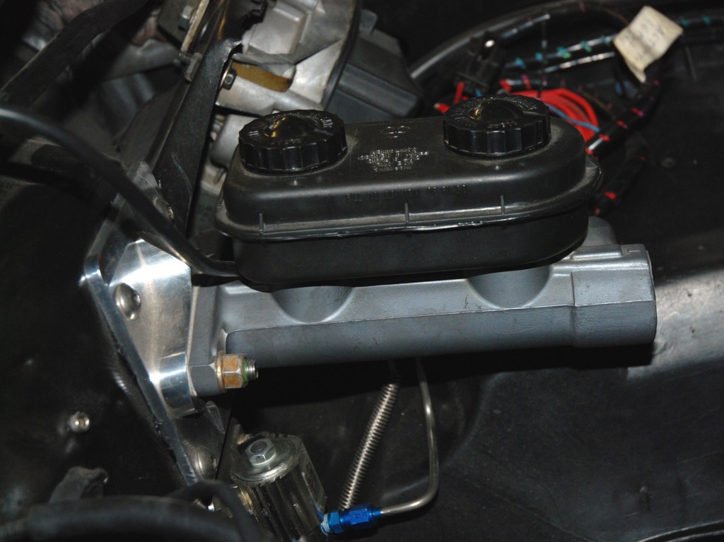 mopar style brake master cylinder installed