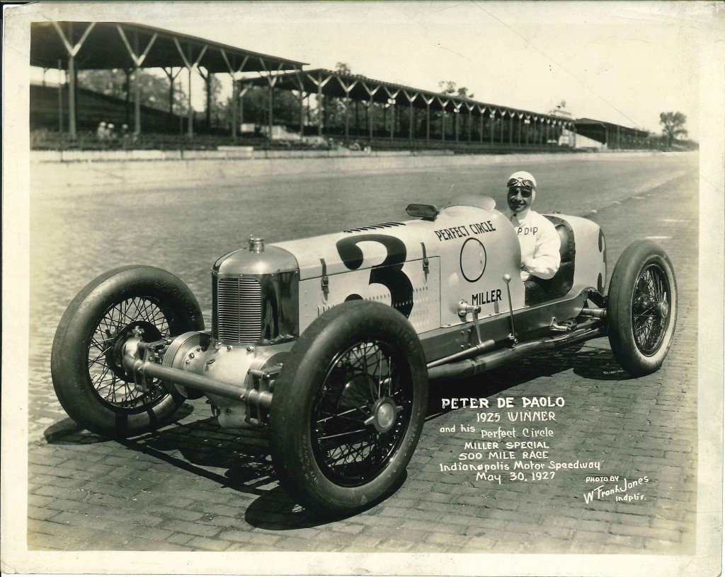 1927 peter de paolo Vintage Photo of an old prewar Indianapolis 500 race car