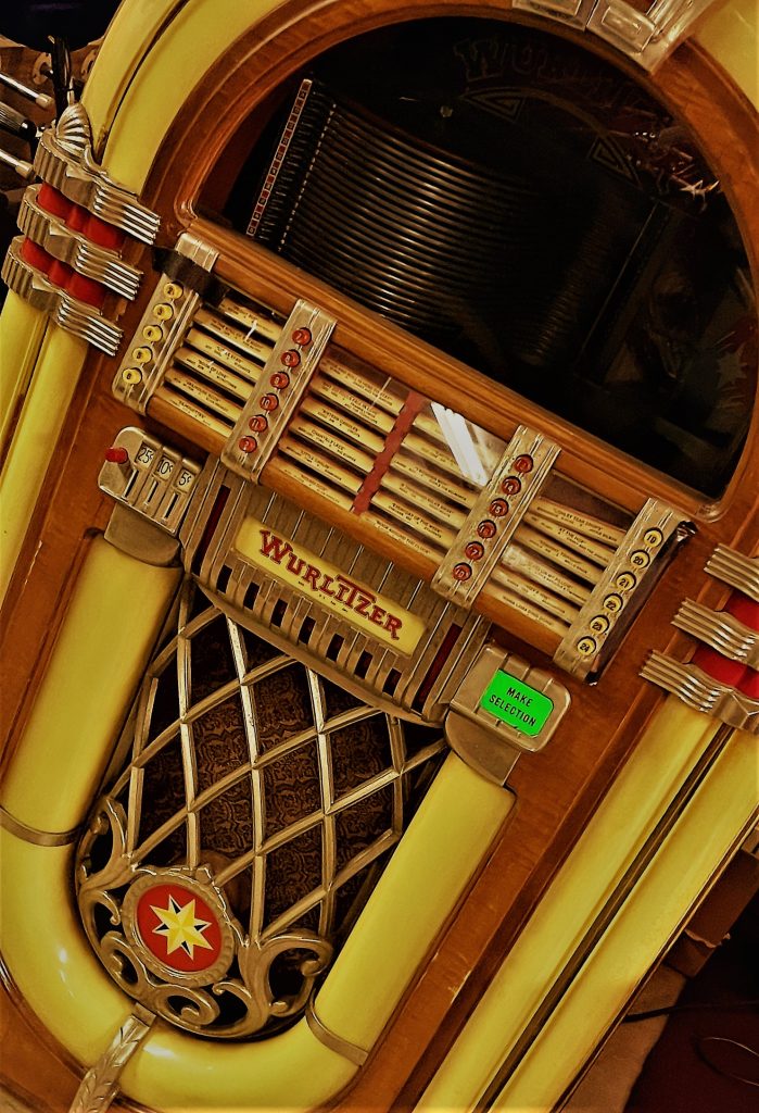 stylized photo of Wurlitzer jukebox