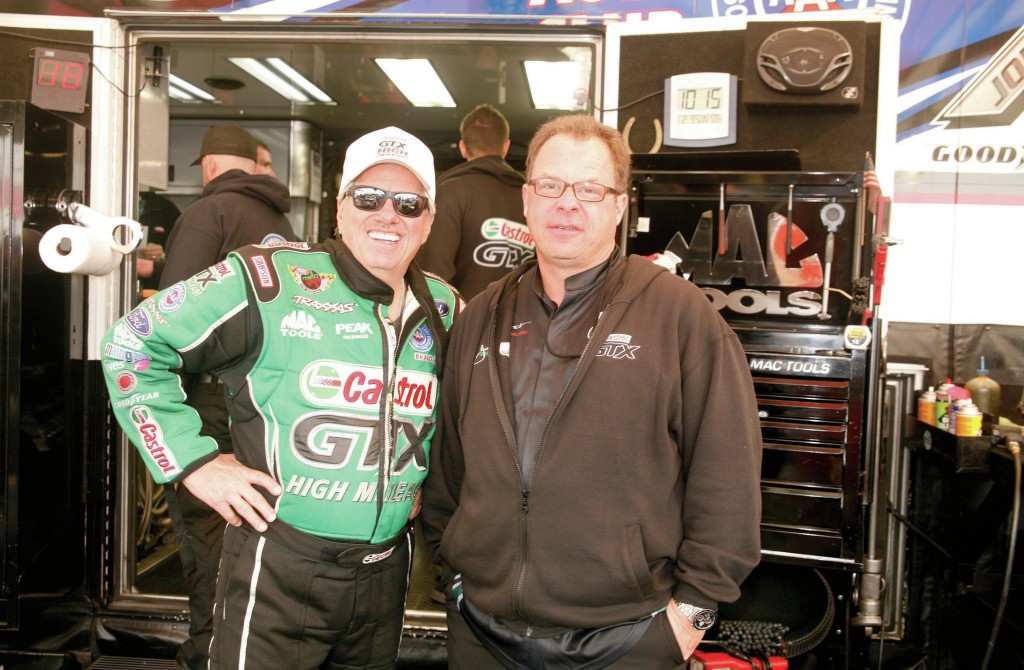 John Force, Crew Chief Jimmy Prock Split - OnAllCylinders