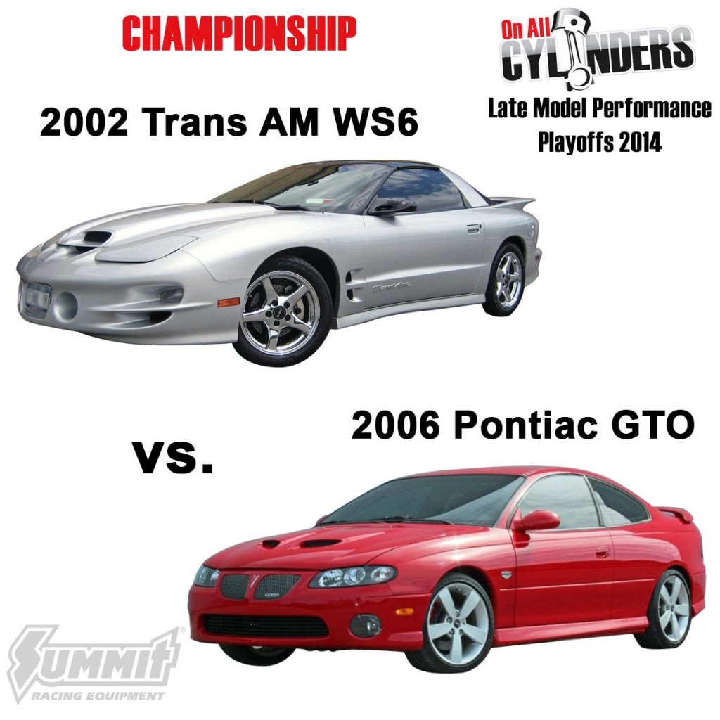 2014 Muscle car match ups bracket artwork