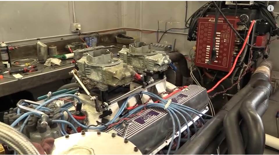 552 ford v12 engine on dyno