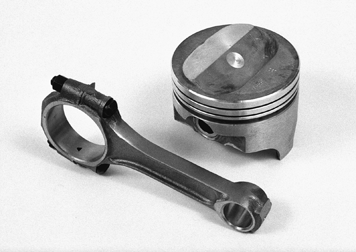 a piston and connecting rod