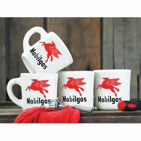 mobilgas vintage coffee mugs