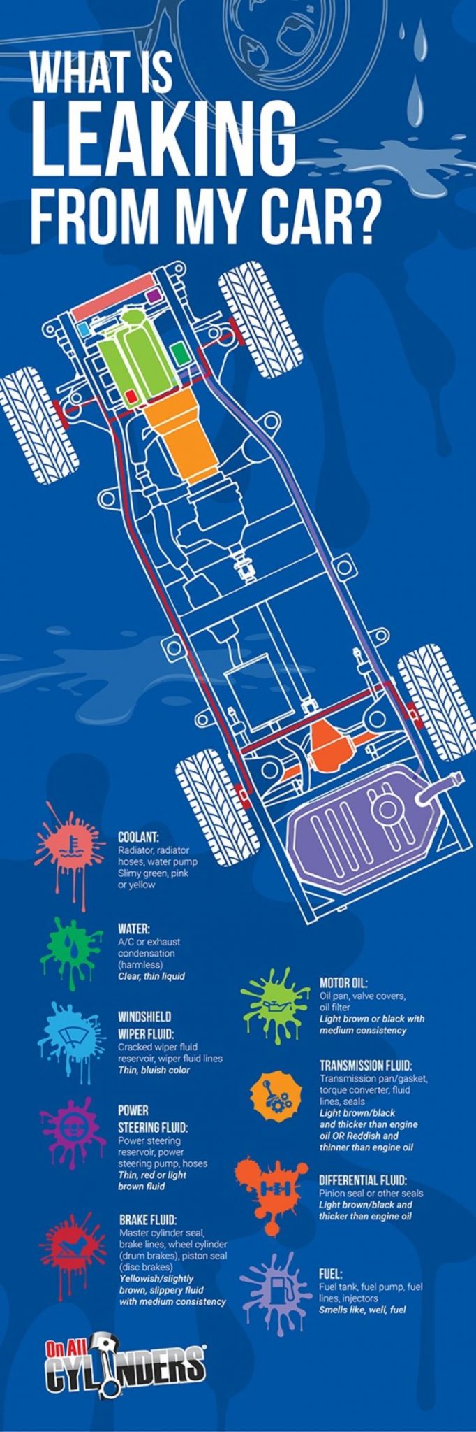 Infographic: A Quick Guide To Identifying The Source Of Fluid Leaks