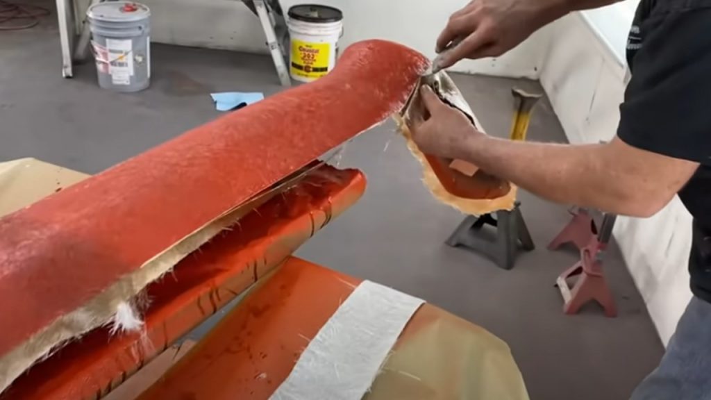 cutting fiberglass to fit for a classic race car body
