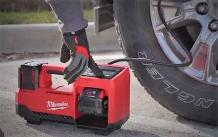 m18 milwaukee tire inflator cordless