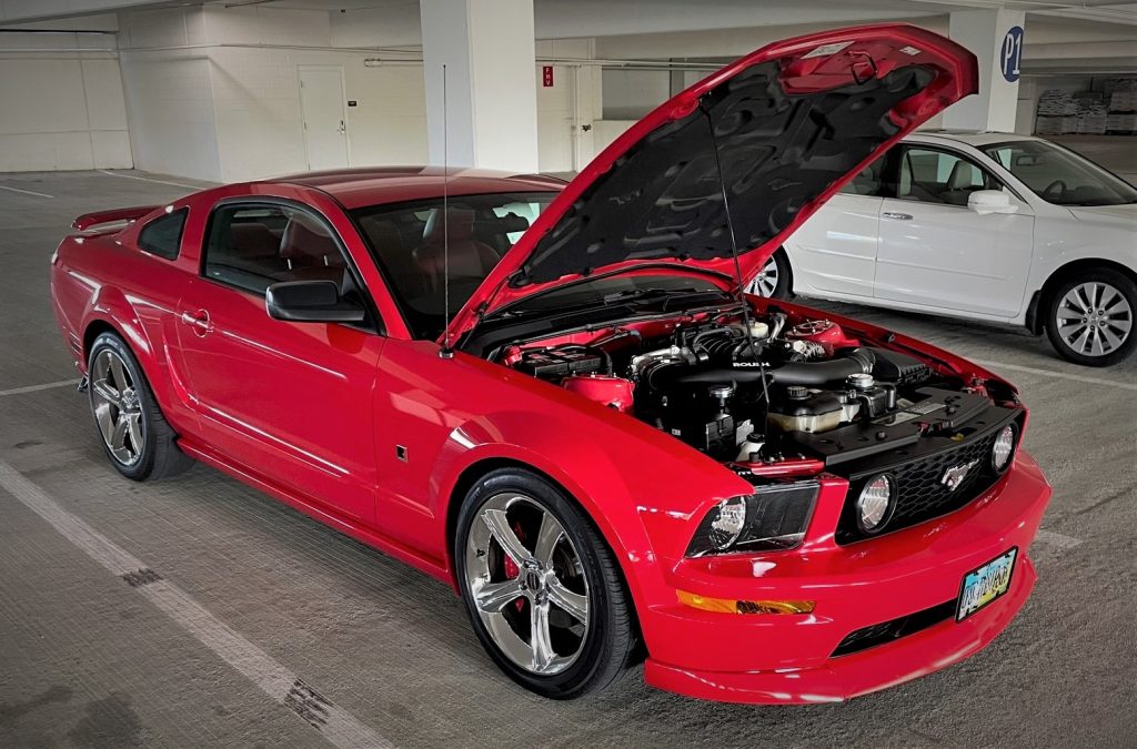 red 2005 roush ford mustang s197