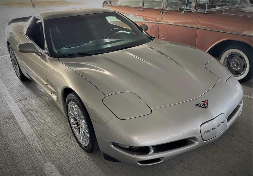 silver fixed roof coupe frc c5 corvette