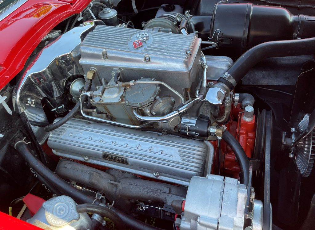 l84 fuel injected rochester 360 hp 327 sbc v8 in a 1963 corvette