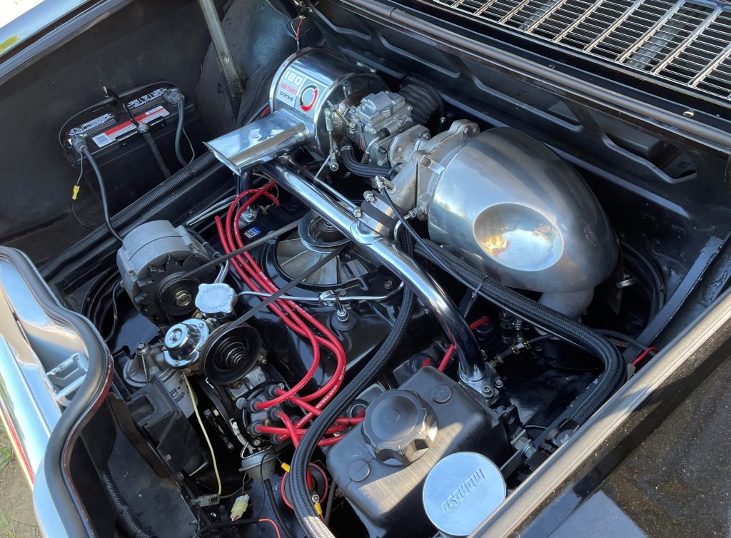 turbocharged engine in a chevy corvair corsa