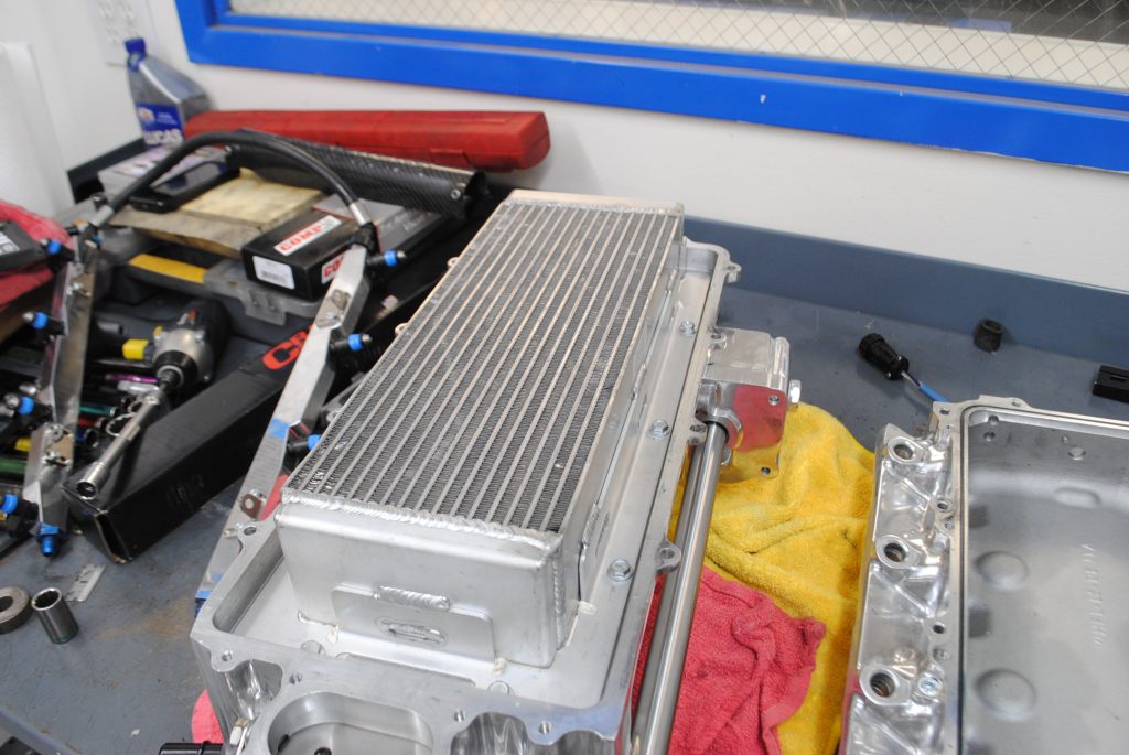 intercooler mounted in an intake plenum