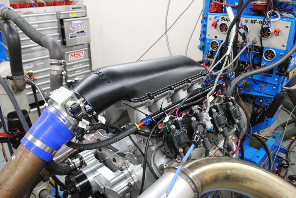 Holley efi intake on an LS engine