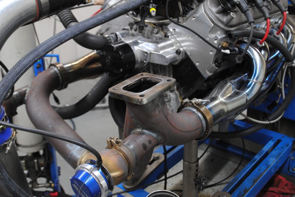 turbo exhaust plumbing on an ls engine