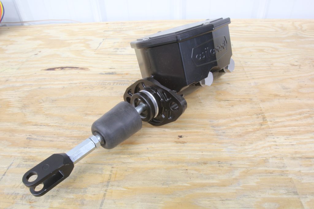 Wilwood brake master cylinder on a table