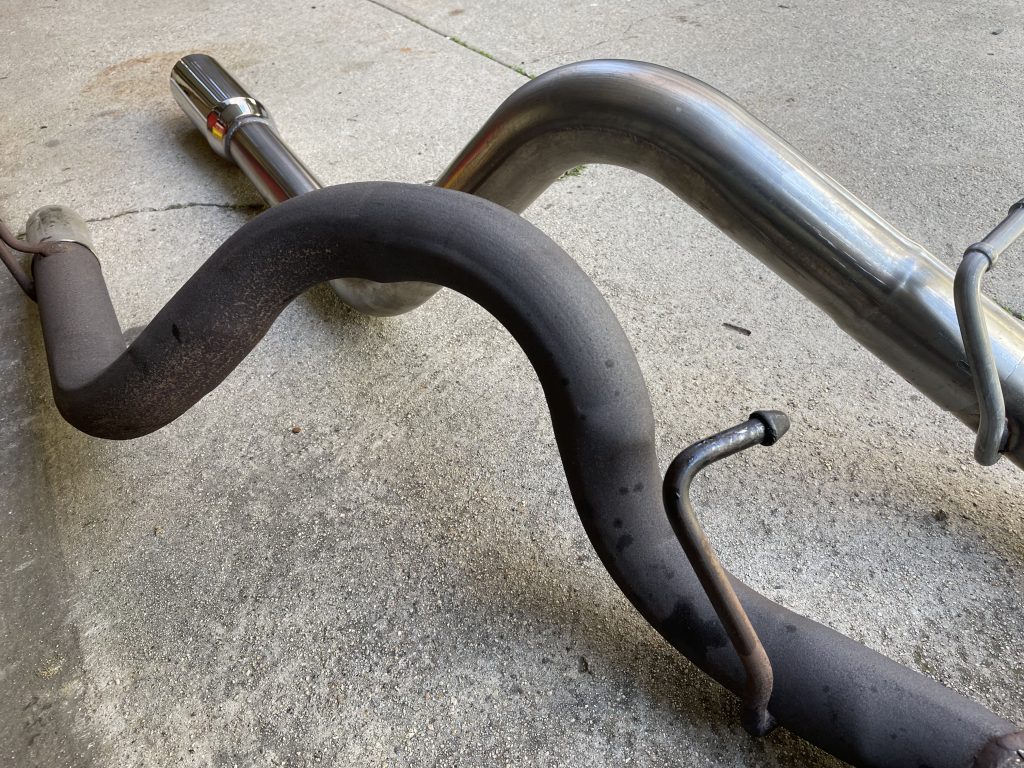 comparison of exhaust tubing bends