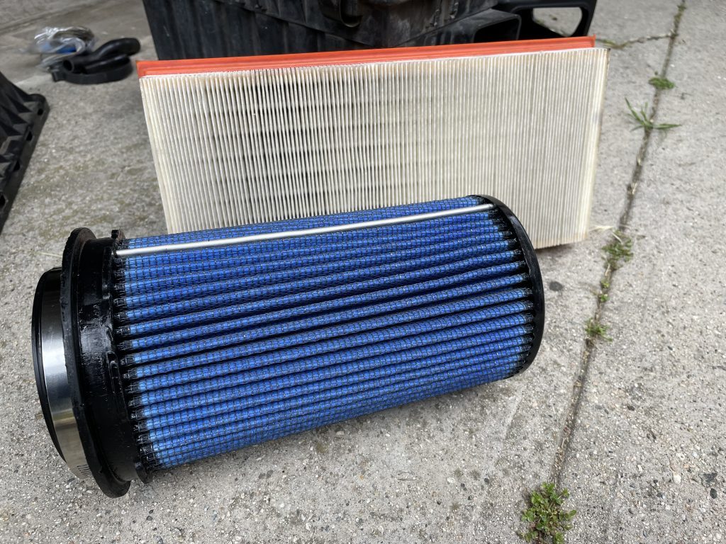 comparison of air filters for a Jeep Cherokee xj 4.0L