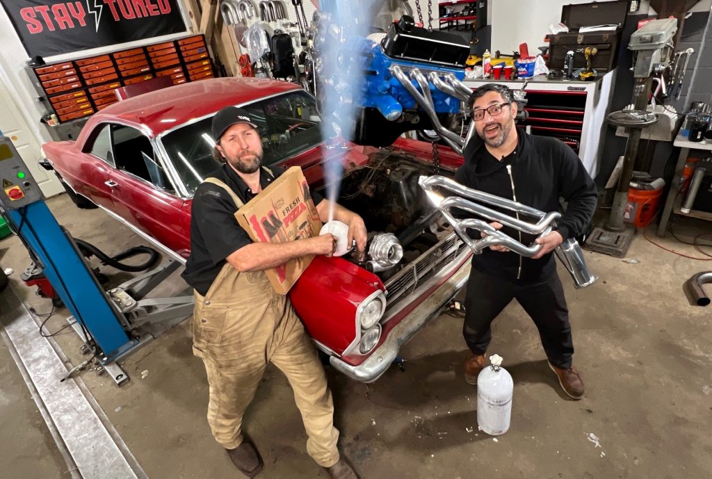 Derk Bieri and Tony Angelo with 1967 Ford Fairlane