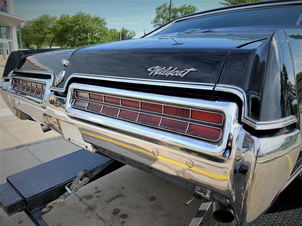 rear bumper & taillights on a 1969 buick wildcat