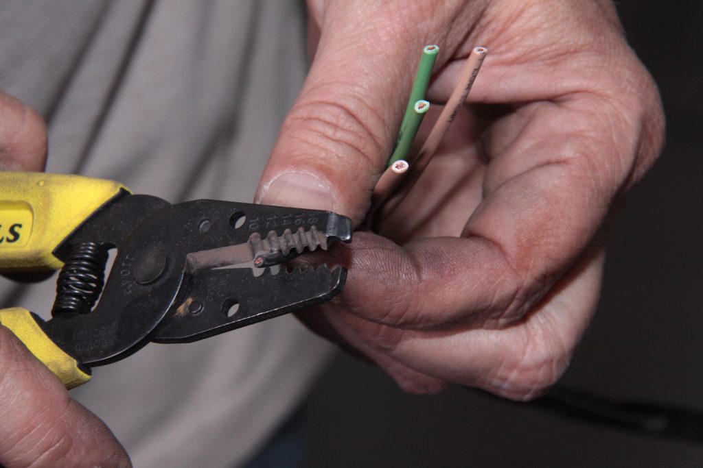 Stripping wires