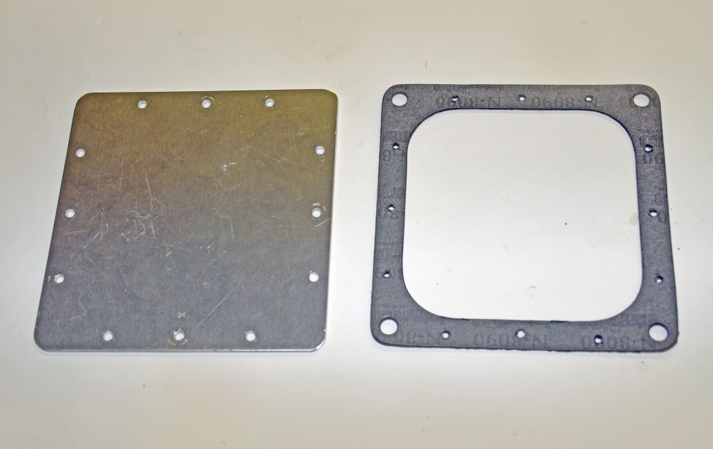 Gas tank hole cover and gasket