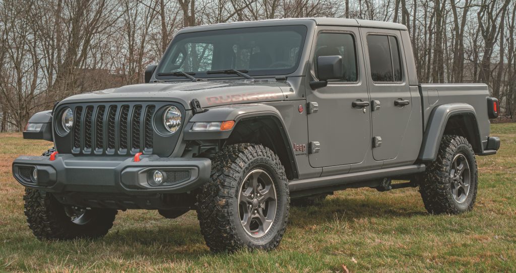 2023 Jeep Gladiator truck parked on grass