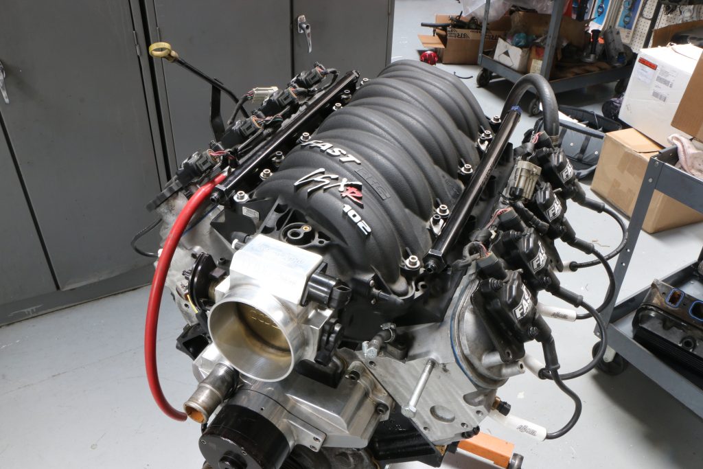 fast lsx intake on an ls engine