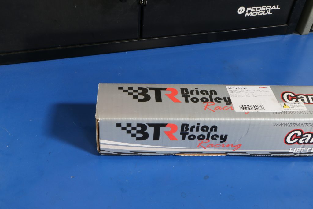 BTR camshaft in box on table