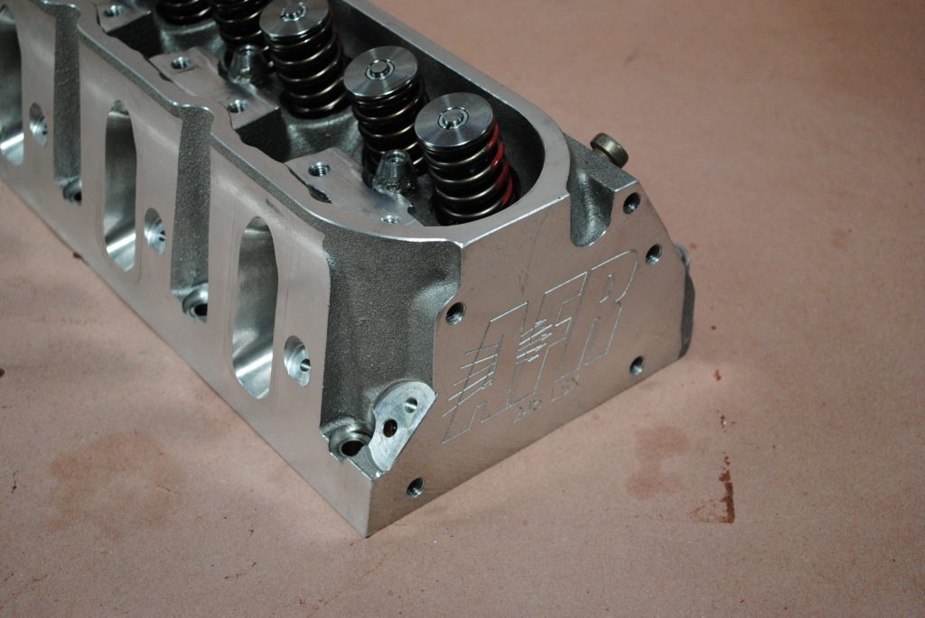 logo on the end of an AFR cylinder head