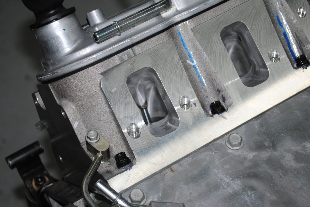 rectangular ports on an ls engine cylinder head