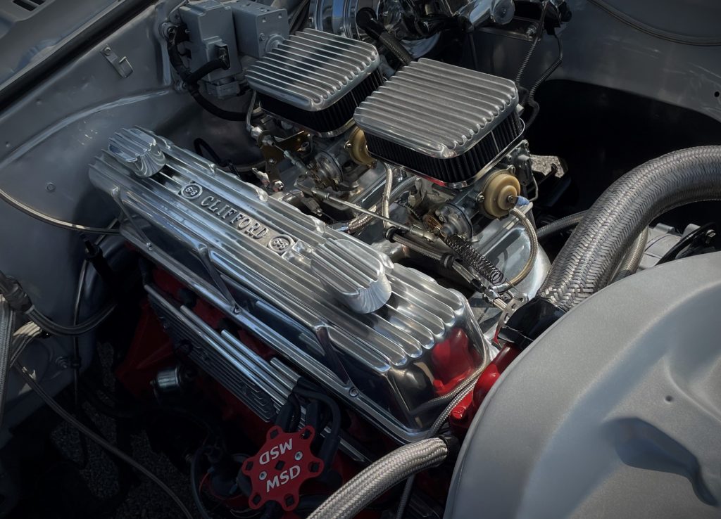 255 chevy inline six with clifford intake in 1973 Nova