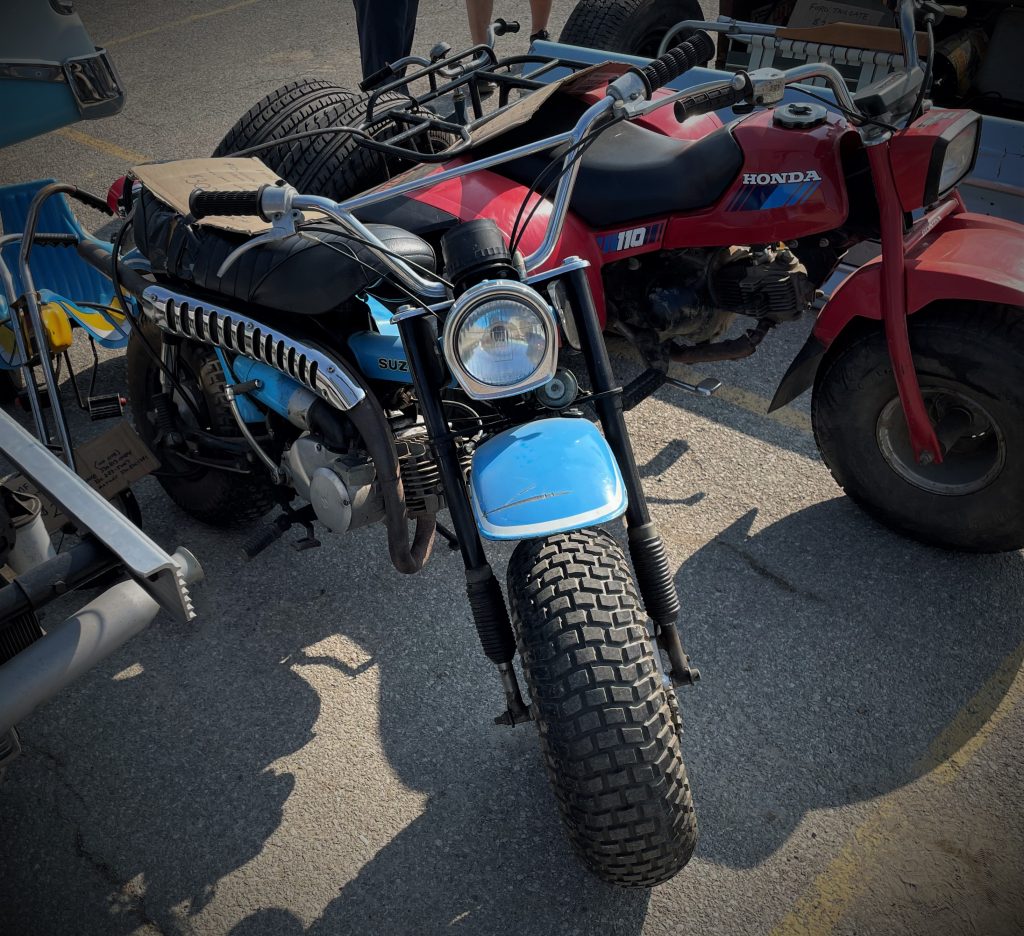 vintage suzuki van-van motorcycle