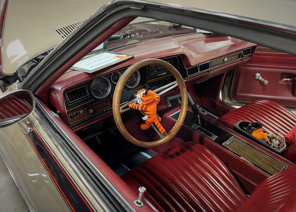 interior of a 1973 Pontiac gto