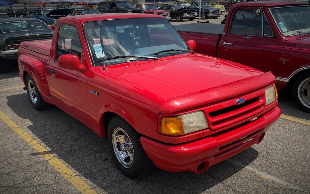 red ford ranger sport truck