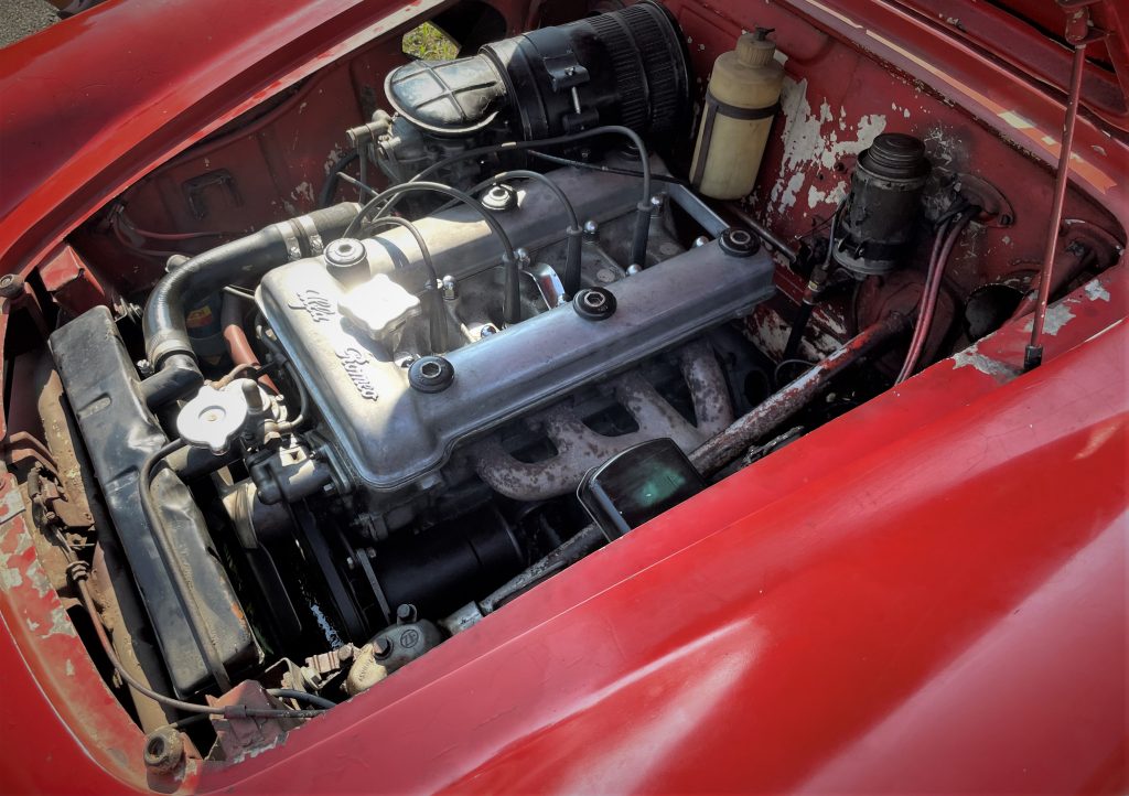 1957 Alfa Romeo Giulietta Spider, 1.3L DOHC engine