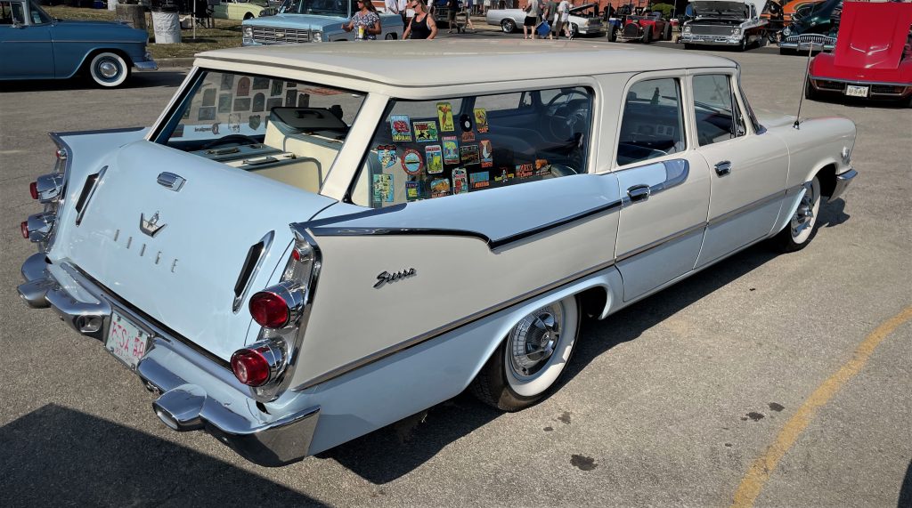 Rear Quarter shot of a 1959 Dodge Sierra Station Wagon