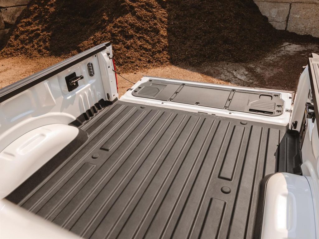 Truck Bed with protective mat installed