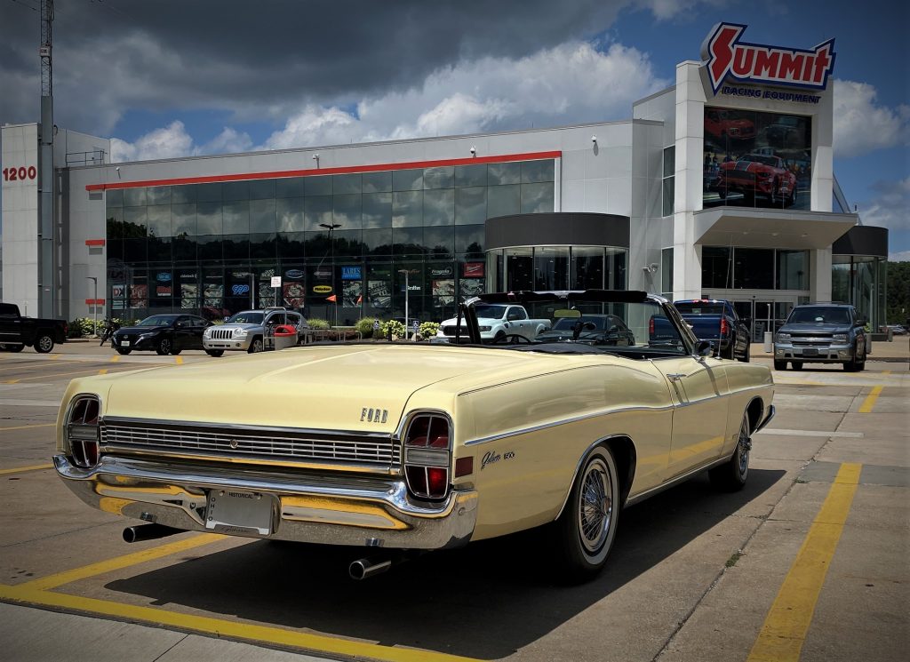 Rear view of a 1968 Ford Galaxie 500XL Convertible