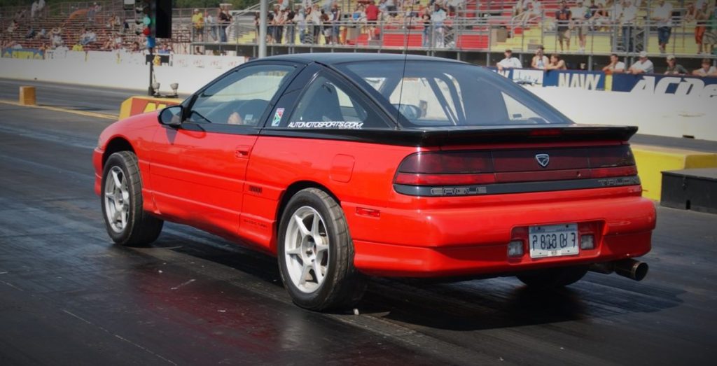 first gen eagle talon TSi on dragstrip