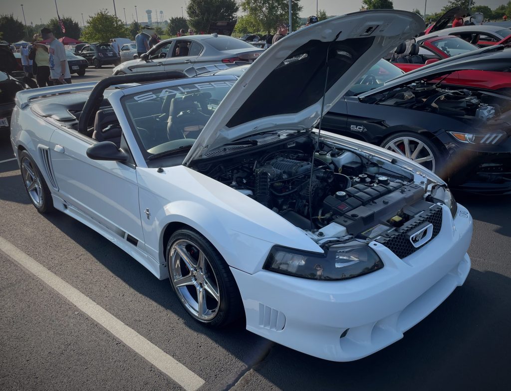 White New Edge SN95 Ford Mustang Saleen