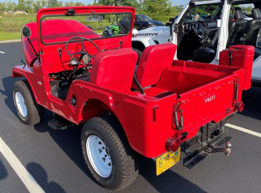 rear view of a 1960 Willys Jeep CJ-5