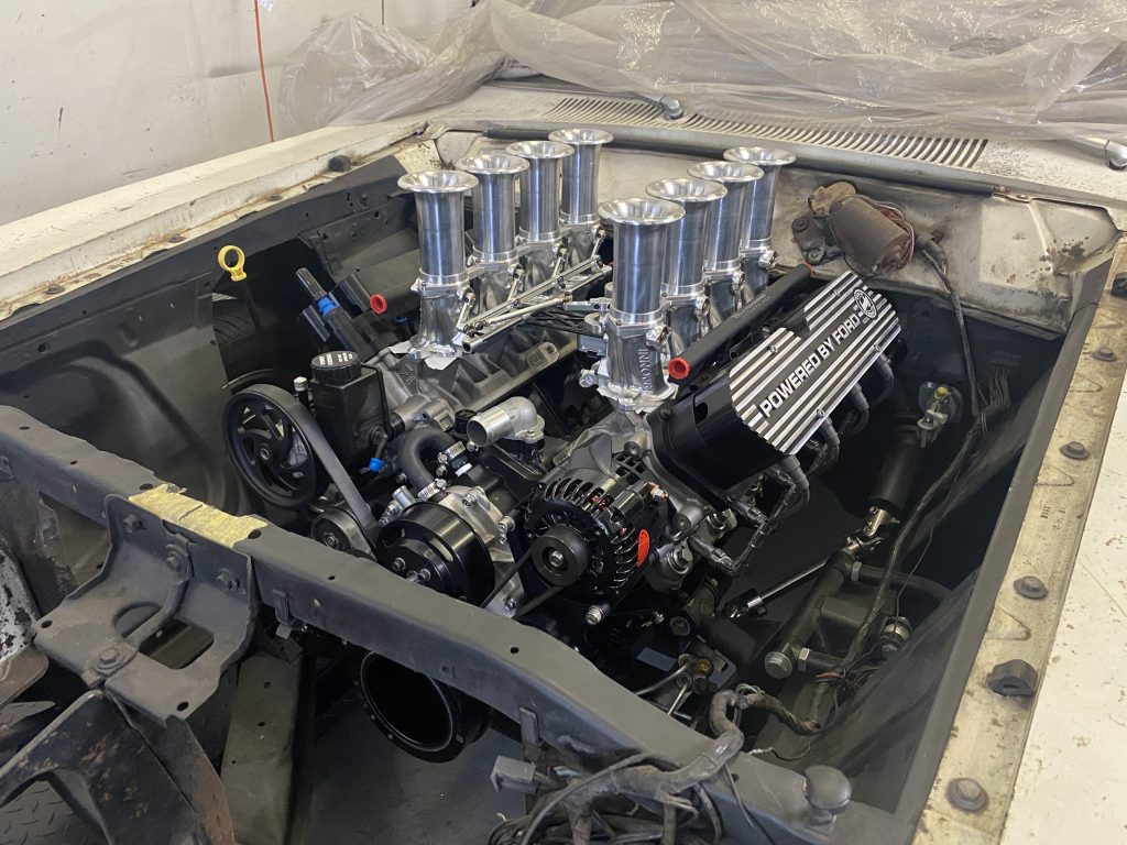 Ford 7.3L Godzilla engine in a project car