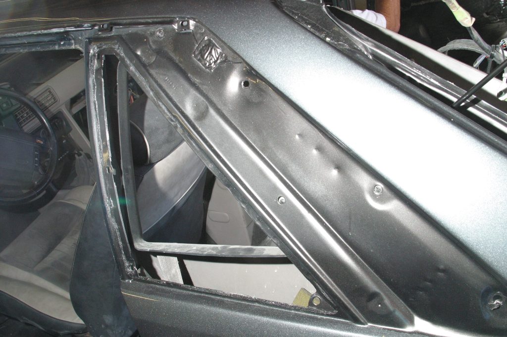 Fox Mustang rear quarter window body panel