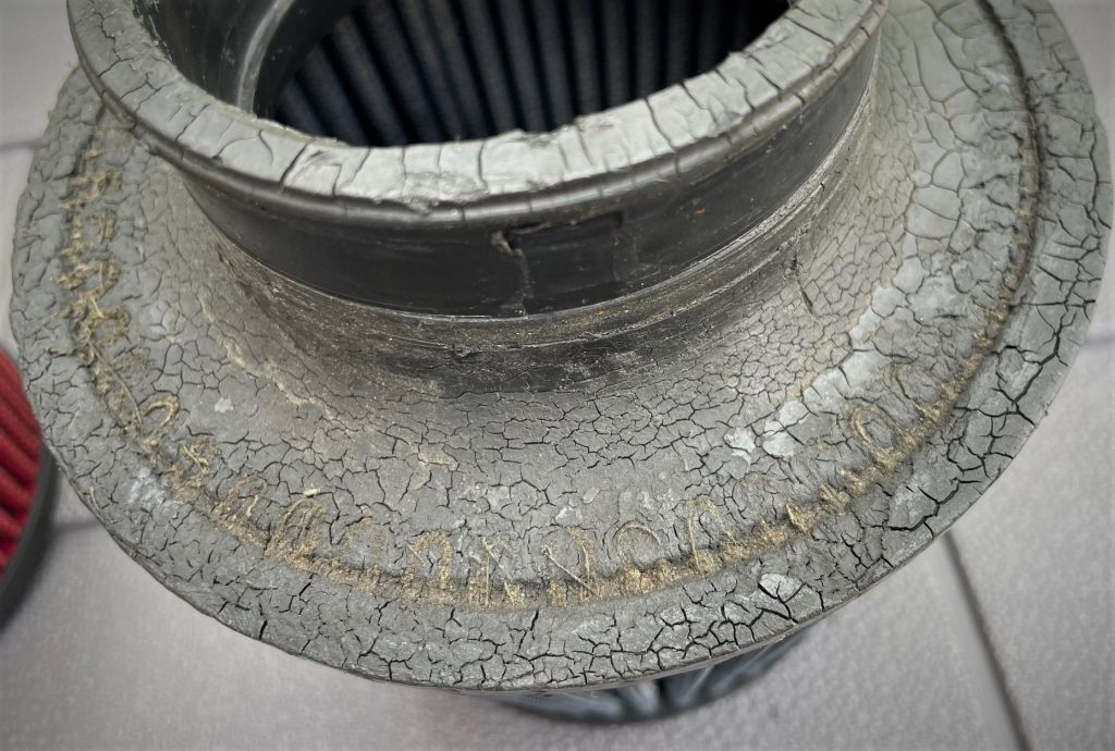 crusty air filter rubber